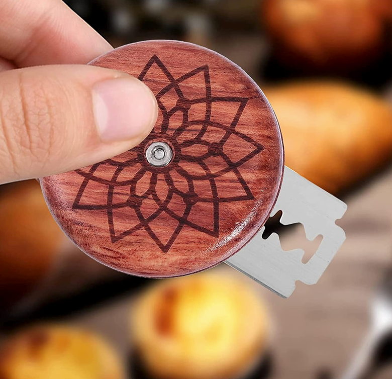 Sourdough Bread Lame Dough Scoring Tool Professional Wood + 5 Blade