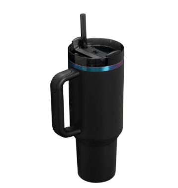 40oz Quencher H2.0 FlowState Stainless Steel Vacuum Insulated Tumbler -Black Chroma