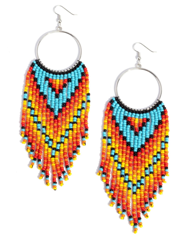 Paparazzi Waving The Banner Multicolor Earrings