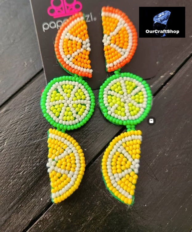 Paparazzi Fresh Fruit Multicolor Post Back Earrings