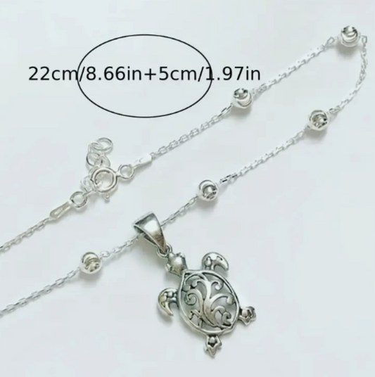 Fashion Sea Turtle Ankle Chain Bracelet for Teens Women