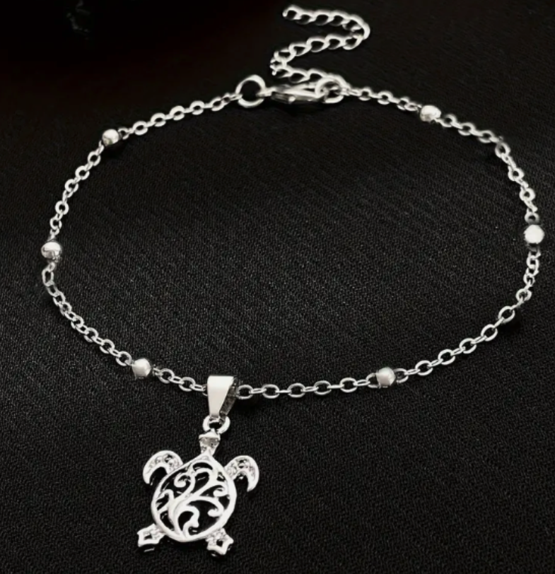 Fashion Sea Turtle Ankle Chain Bracelet for Teens Women