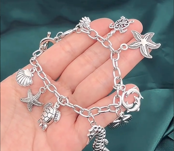 Sea Shell Ocean Charmscape Bracelet