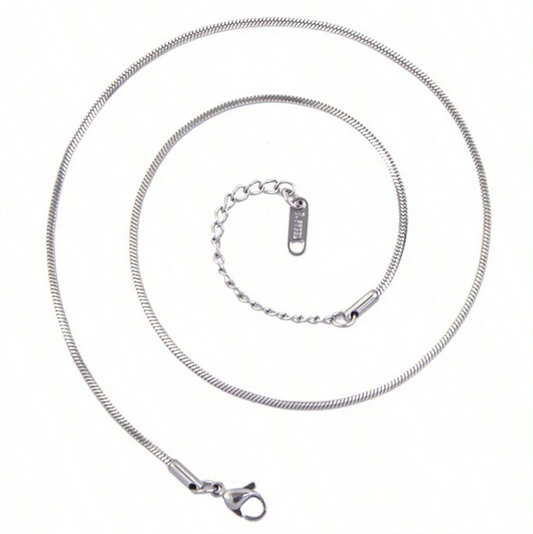 Stainless Steel Snake Chain 17.7 inches /  45 cm