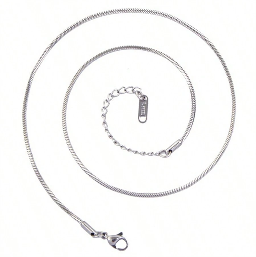Stainless Steel Snake Chain 17.7 inches / 45 cm