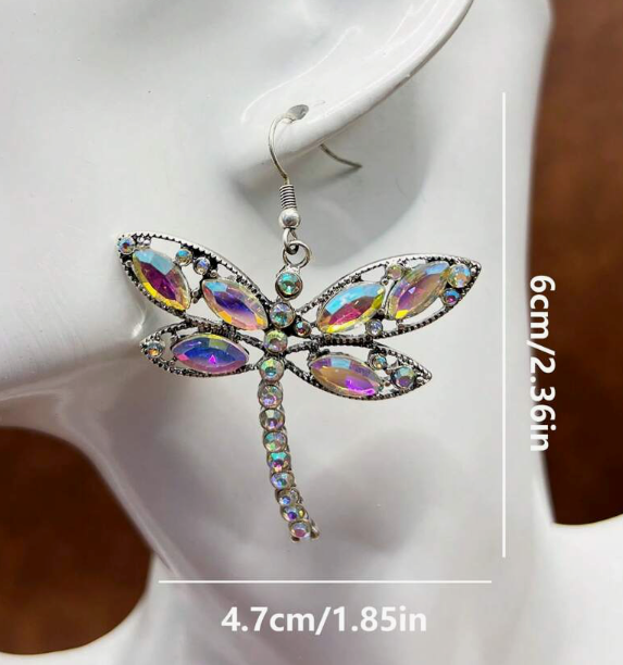 Dragonfly AB Iridescent Earrings
