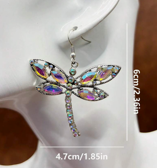 Dragonfly AB Iridescent  Earrings