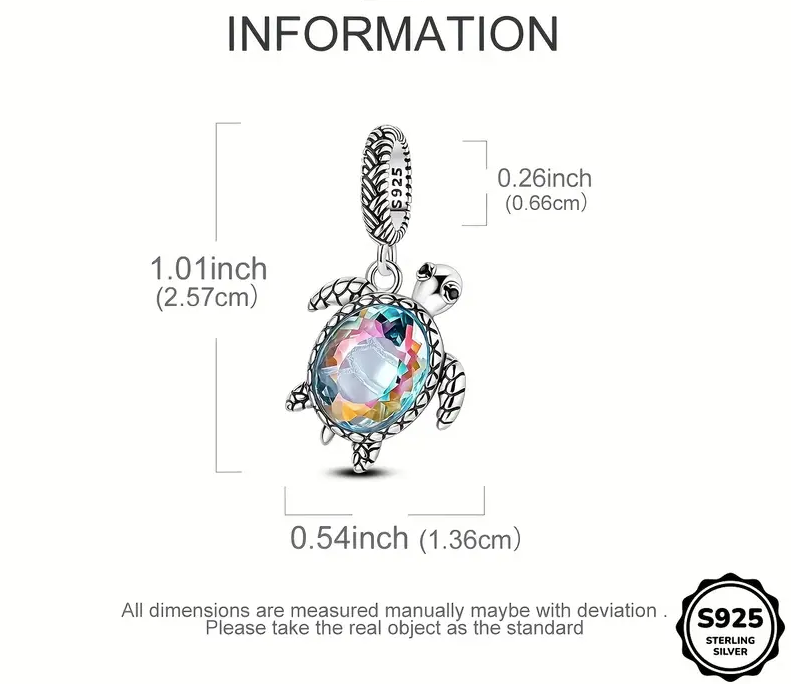Sea Turtle charm S925 Charm