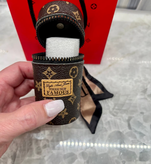 Mini Fashion Cylinder Charm / Keychain Bag Holder