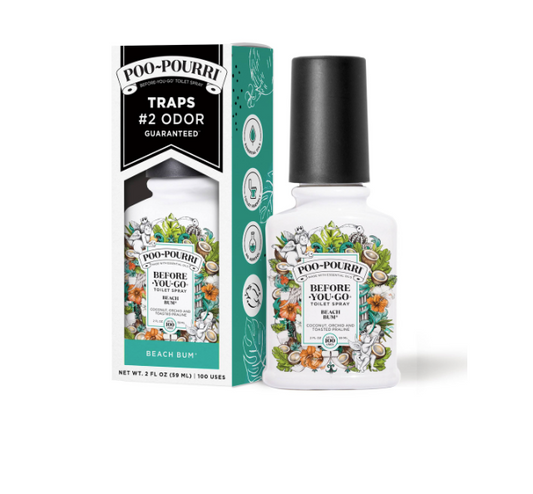 Poo-Pourri Before-You-Go Toilet Spray Beach Bum 2oz - Deodorizer Spray