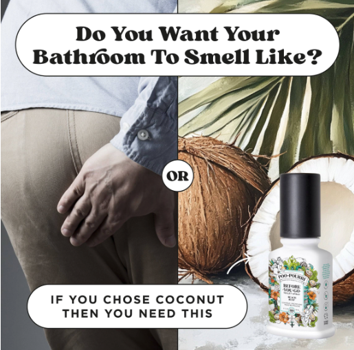 Poo-Pourri Before-You-Go Toilet Spray Beach Bum 2oz - Deodorizer Spray