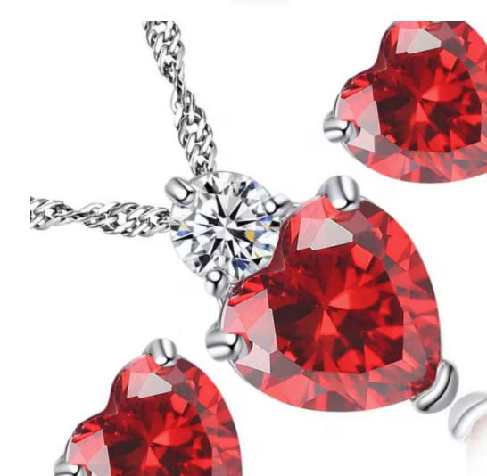 Elegant Cubic Zirconia Earrings and Necklace Set ( Pre Order )