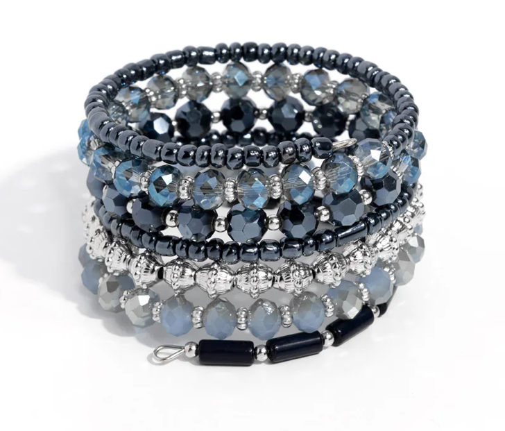 PAPARAZZI STACK SURPRISE BLUE BRACELET + 2 Mystery Piece