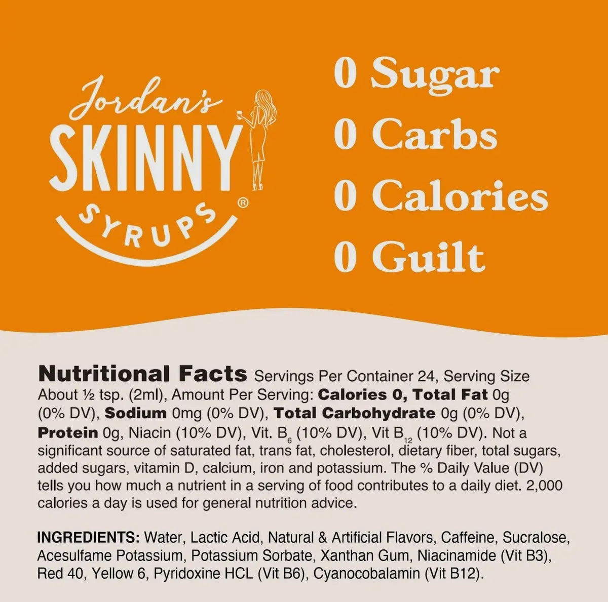 Flavor Burst Sugar Free Peach Jordan Skinny Syrup ( ON SALE )