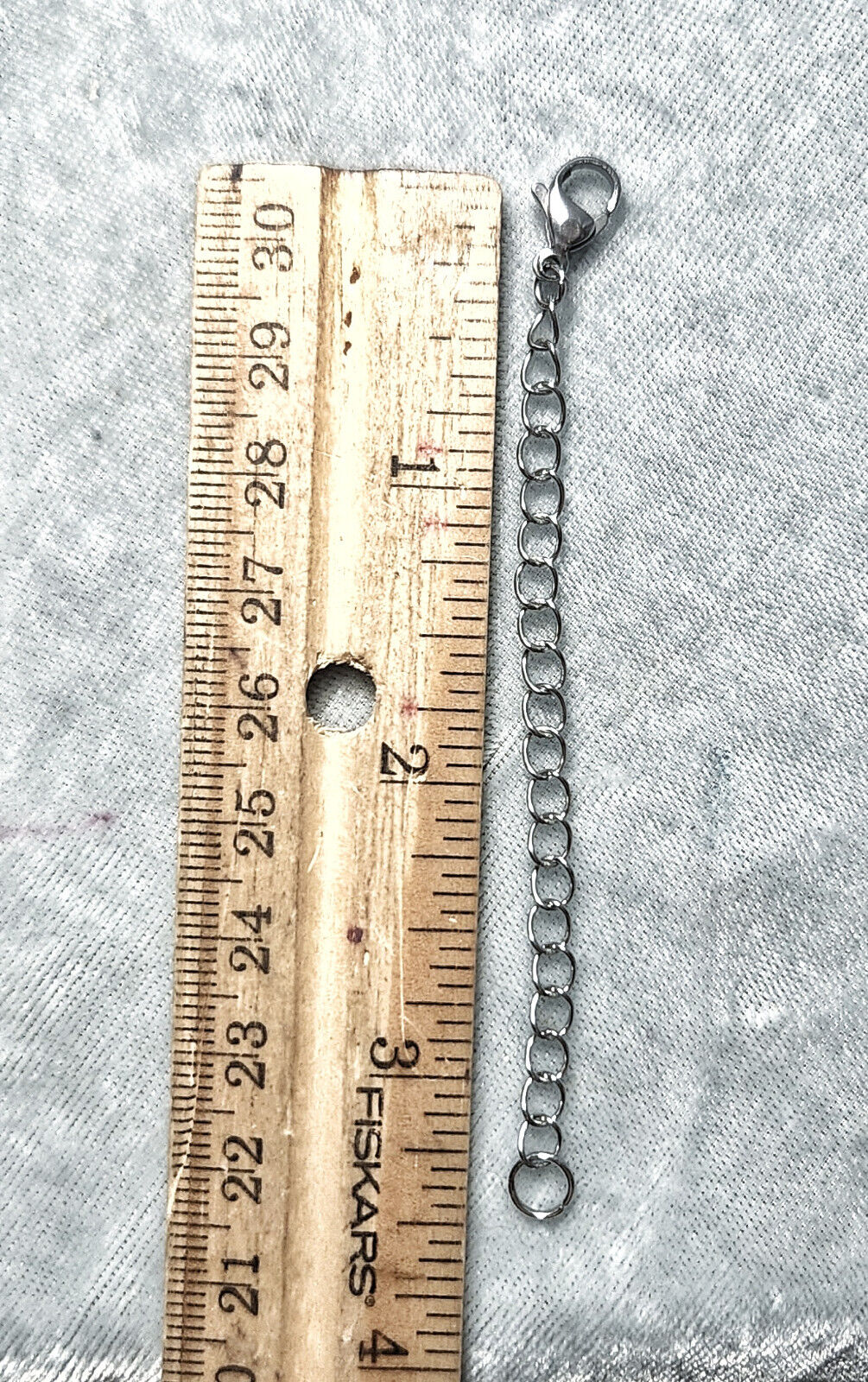 Stainless Steel Flat Snake Chain Necklace ~ 18.1 inches