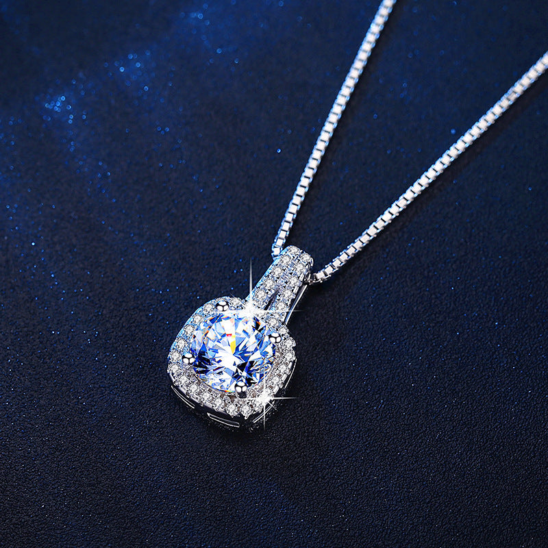 Cubic Zirconia Silver Necklace