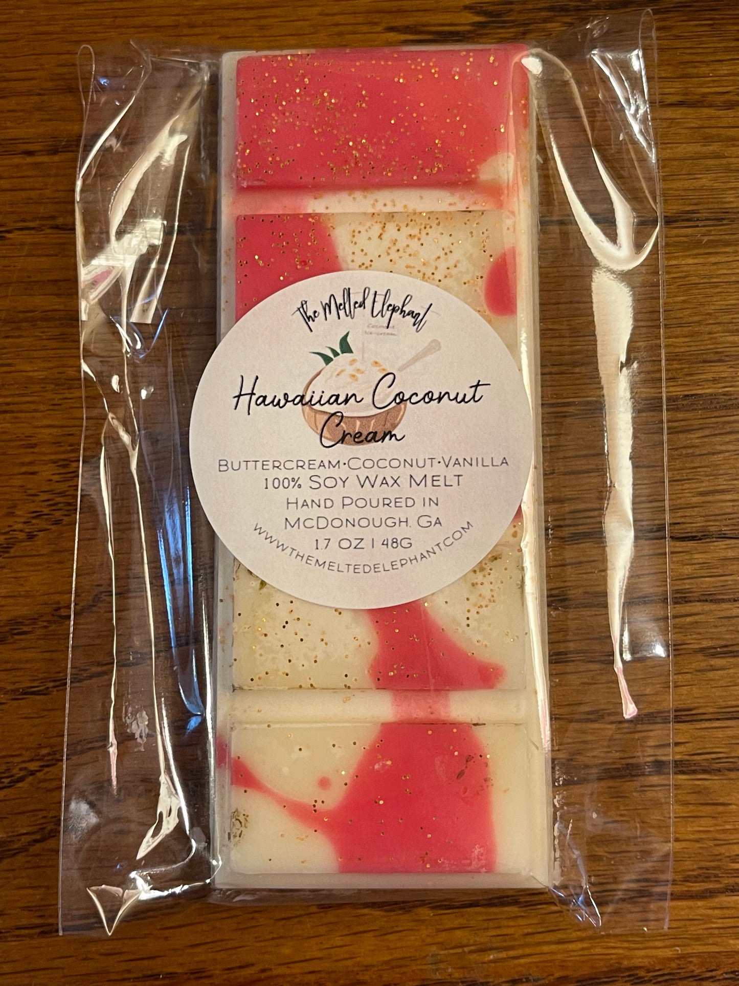 Spring Wax Melt Snap Bars / Hawaiian Coconut Cream Scent