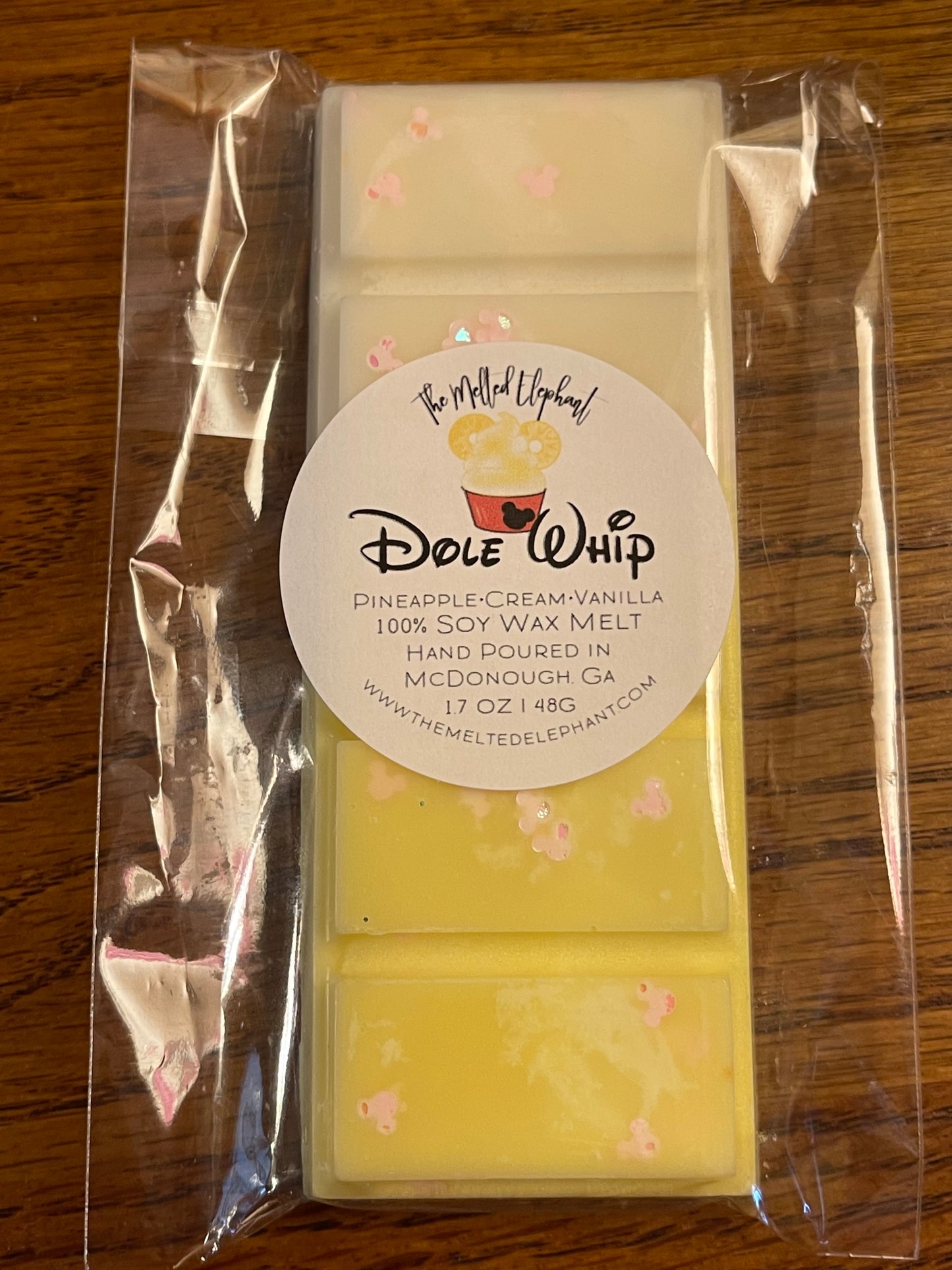 Spring Wax Melt Snap Bars ~ Dole Pineapple Whip Scent