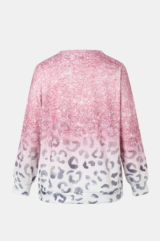 Ladies Top    ~   Leopard Print Long Sleeve