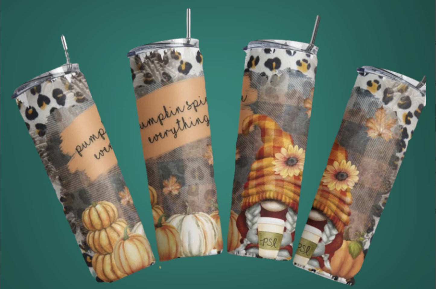 Gnome Pumpkin Spice Fans Fall Tumbler