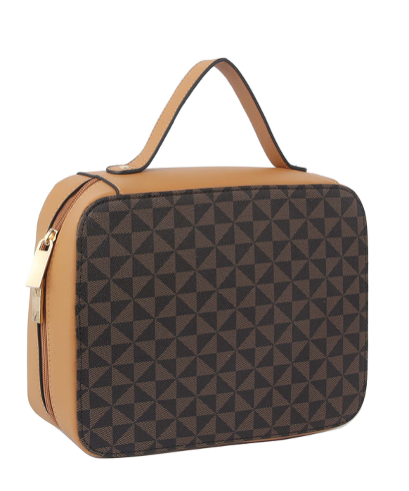 Fashion Monogram iPad, iPad mini, Bible Case Bag - BROWN