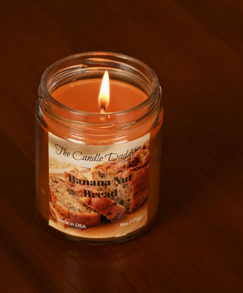 Banana Nut Bread Jar Candle