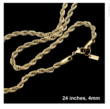 UNISEX STAINLESS STEEL CHAIN NECKLACE
