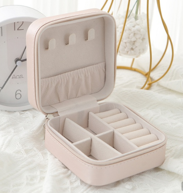 White Portable Jewelry Box ( For that special gift )