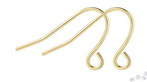 925 Sterling Silver Fish hook replacement service ( One Pair ) Choose Color Style
