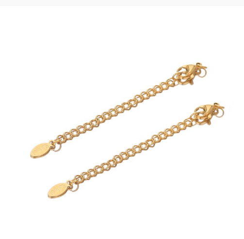 2 Stainless Steel or Sterling Silver Necklace Bracelet Extenders with Quick Change Lobster ( Choice )