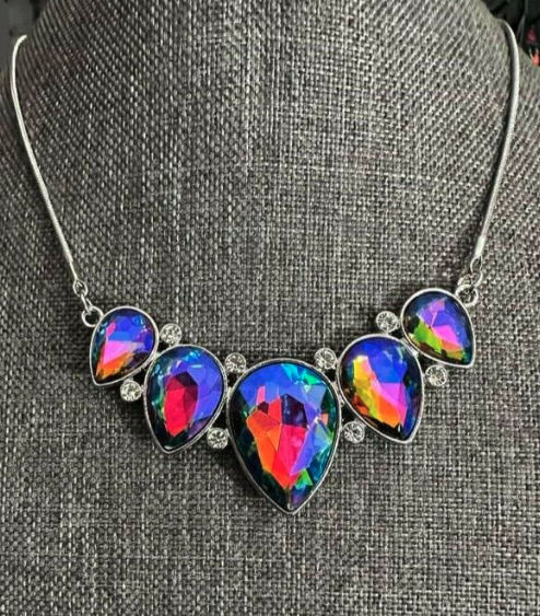 Colorful Oil Spill Necklace