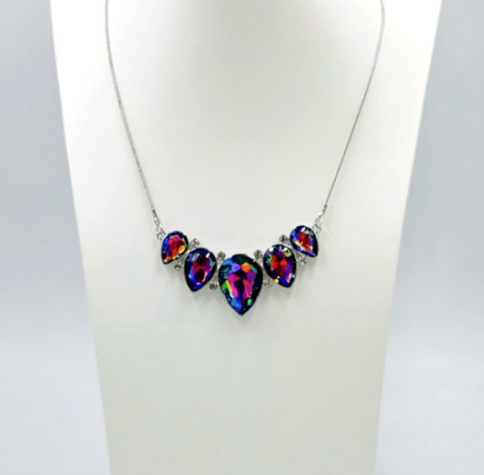 Colorful Oil Spill Necklace