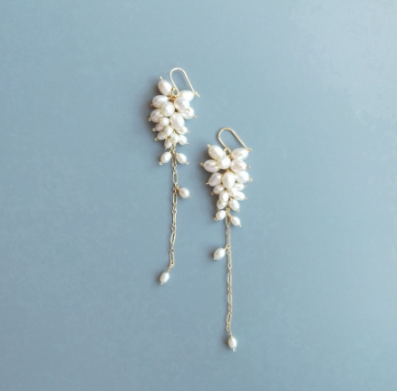 Genuine Freshwater Pearl 925 Sterling Silver Earrings