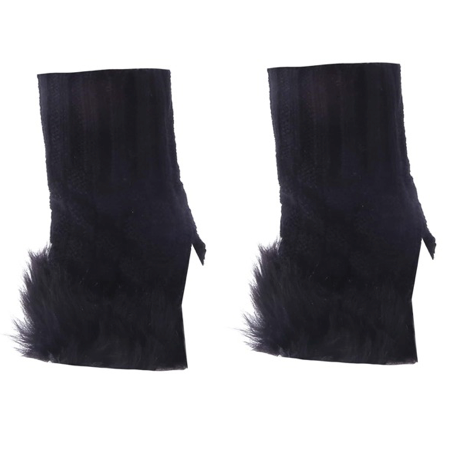 Women Fingerless Fur Gloves ( choose color )