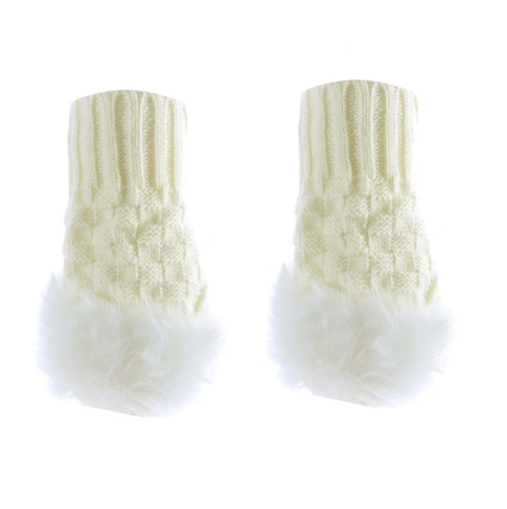 Women Fingerless Fur Gloves ( choose color )