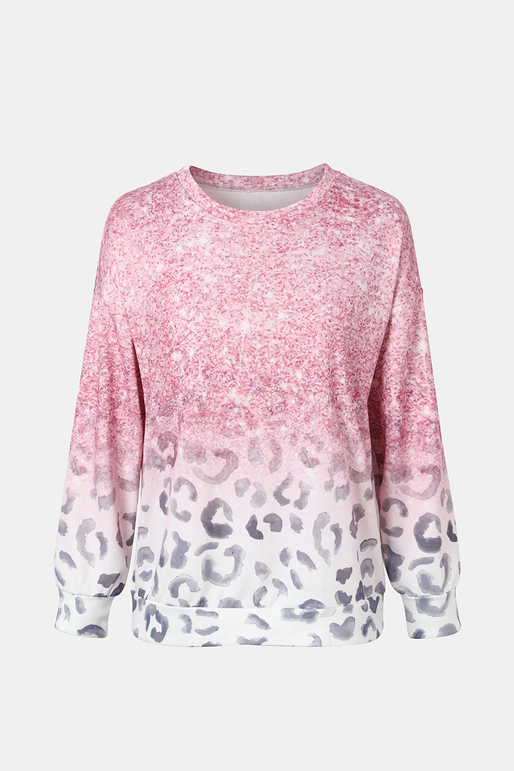 Ladies Top ~ Leopard Print Long Sleeve
