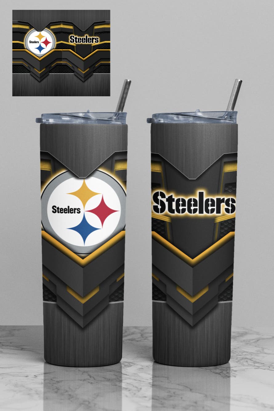Steelers Gunmetal Tumbler
