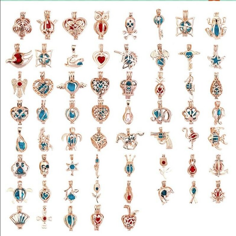 Rose Gold Pearl Cage