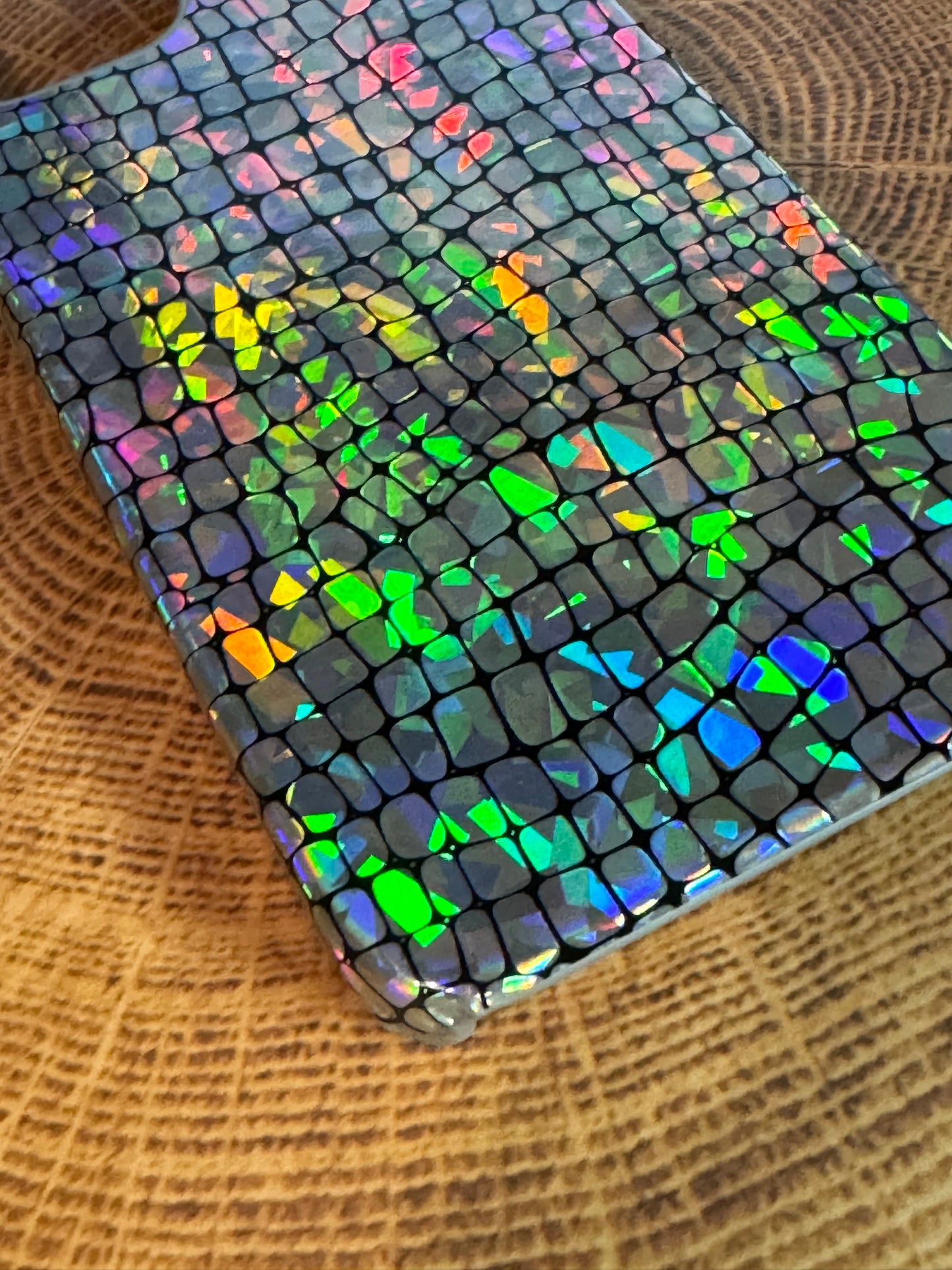 Holographic iPhone 14 Shiny Mermaid Pattern Multicolor TPU Hard Shell Case