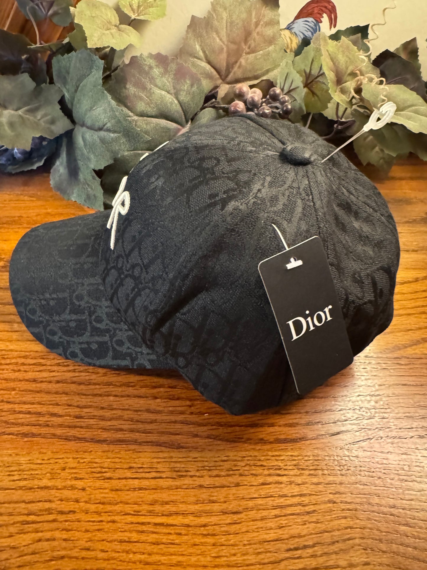 Baseball Hat Cap Hat Black and White UNbranded