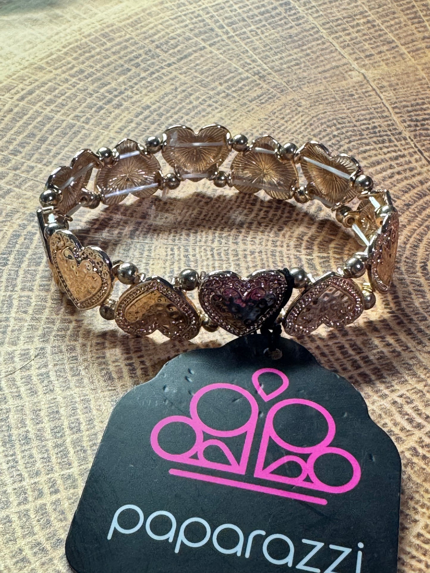 Paparazzi  Date Night Deluxe Rose Gold Bracelet