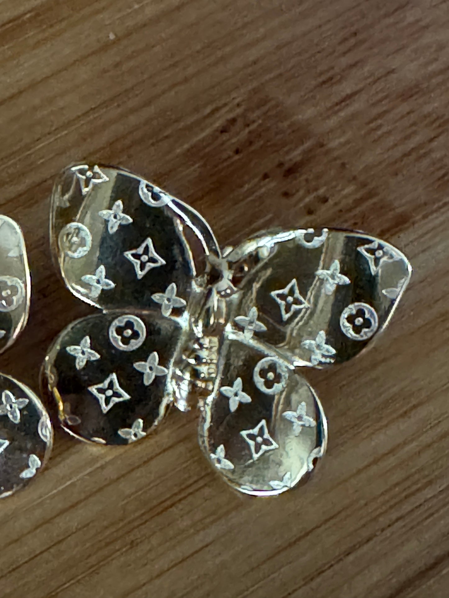 Stainless Steel Butterfly Gold Stud Post Back Earrings