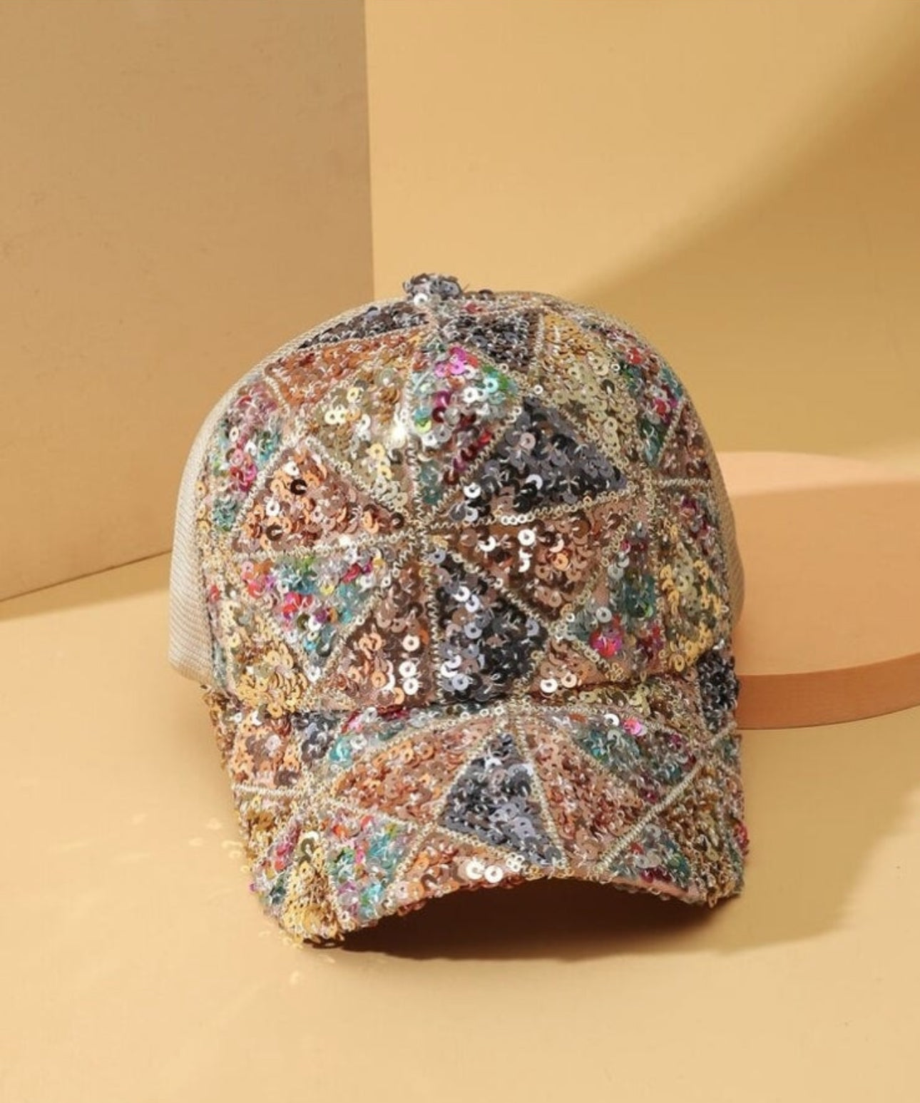 Sequins Multicolor Baseball Cap Hat