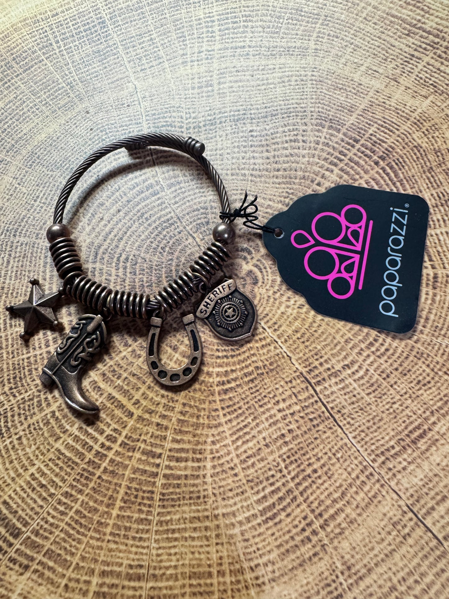Paparazzi New Sheriff in Town Copper Bracelet