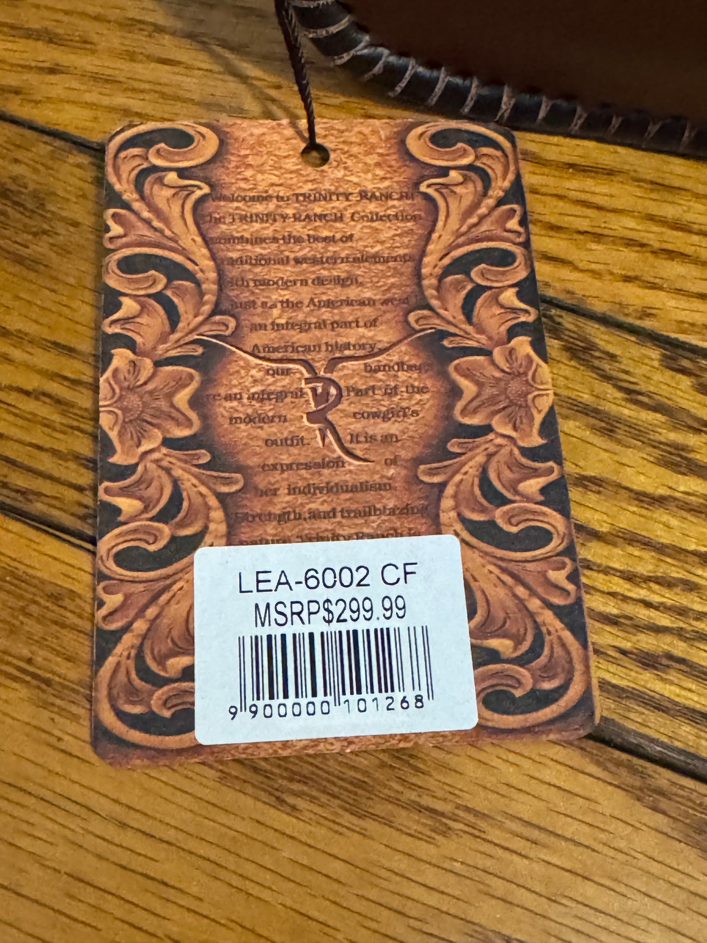 Montana West Trinity Ranch Ranch Genuine Leather Shoulder Handbag- Coffee Brown