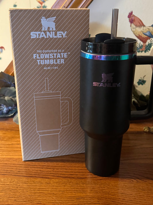40oz Quencher H2.0 FlowState Stainless Steel Vacuum Insulated Tumbler -Black Chroma