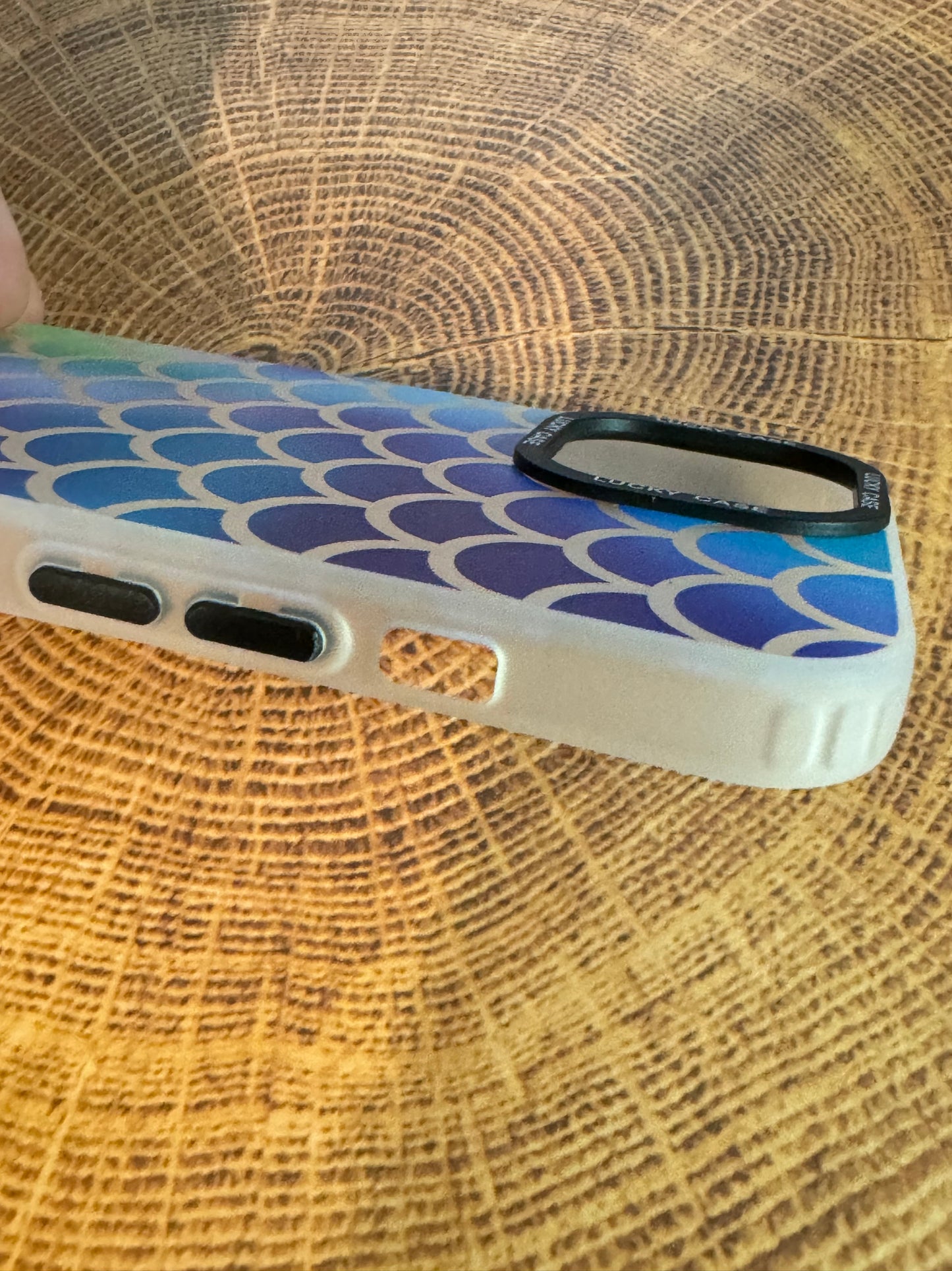 Blue Mutlcolor Mermaid Scale IPhone Soft  Case