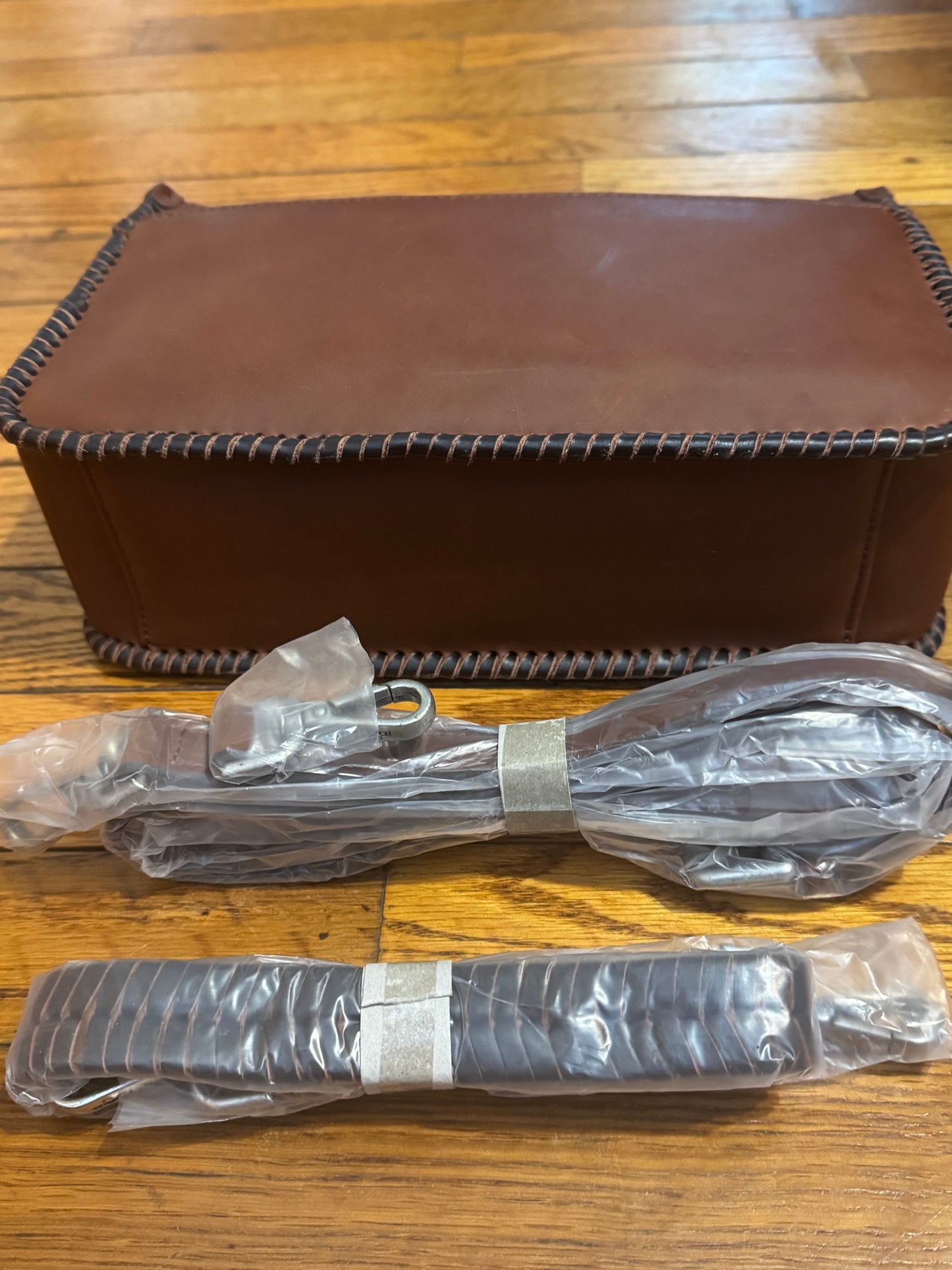 Montana West Trinity Ranch Ranch Genuine Leather Shoulder Handbag- Coffee Brown