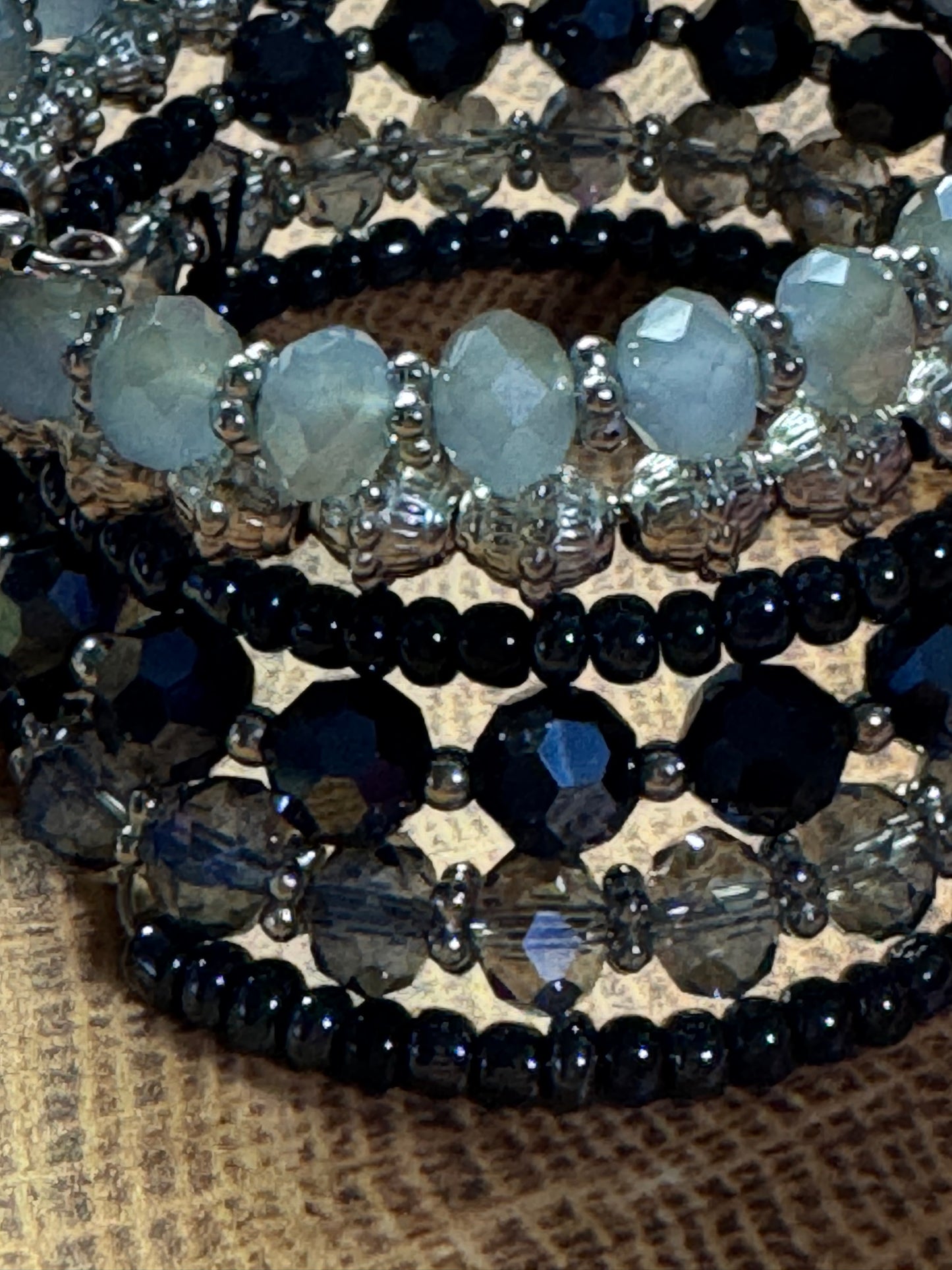PAPARAZZI STACK SURPRISE BLUE BRACELET + 2 Mystery Piece