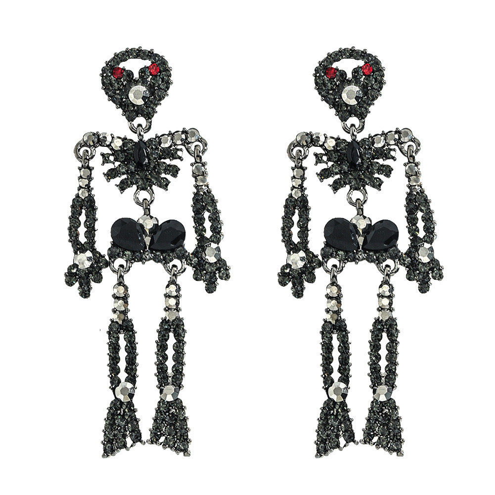 Halloween Skeleton  Post Back  Earrings
